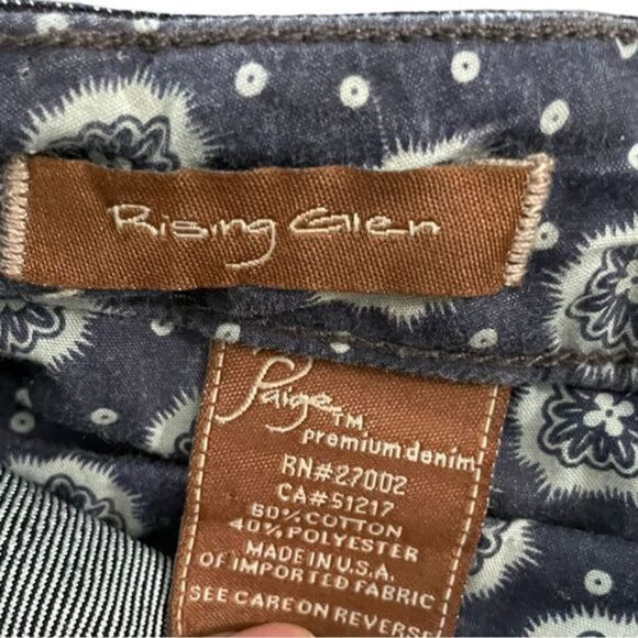 PAIGE Rising Glen Bootcut Jean Size 28 Dark Wash - Picture 8 of 9